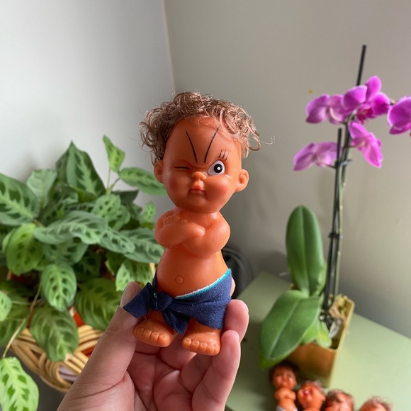 New Old Stock rubber moody dolls Chi-Teh made in Taiwan collectible 70s - Picture 6 of 9